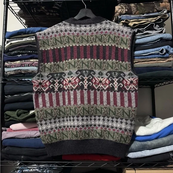 Pendleton Multicolor Patterned Cardigan Sweater - Picture 3 of 3